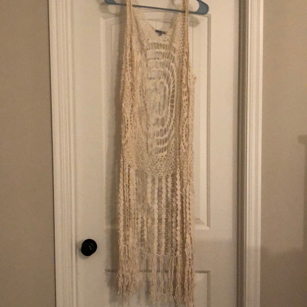 Charlotte Russe crochet vest